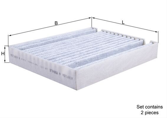 Filtru habitaclu cu carbon activ MAHLE LAK1151/S [1]
