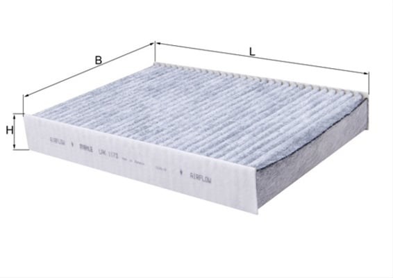 Filtru habitaclu cu carbon activ MAHLE LAK1173 [1]