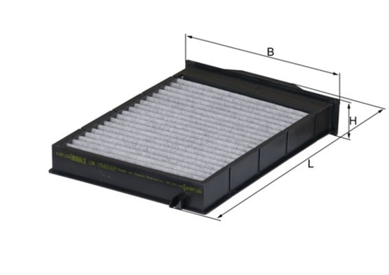 Filtru habitaclu cu carbon activ MAHLE LAK175 [1]
