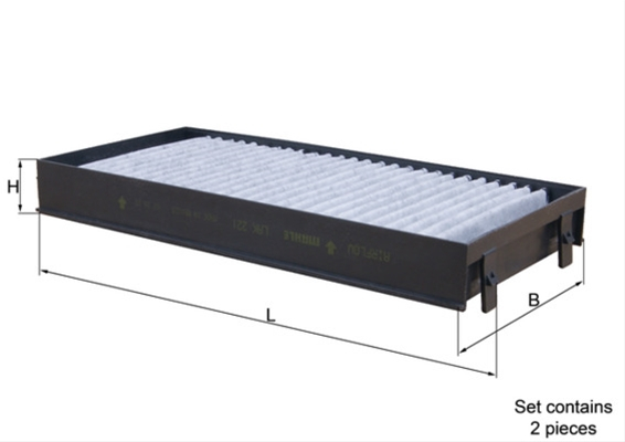 Filtru habitaclu cu carbon activ MAHLE LAK221/S [1]