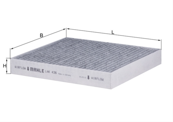 Filtru habitaclu cu carbon activ MAHLE LAK436 [1]