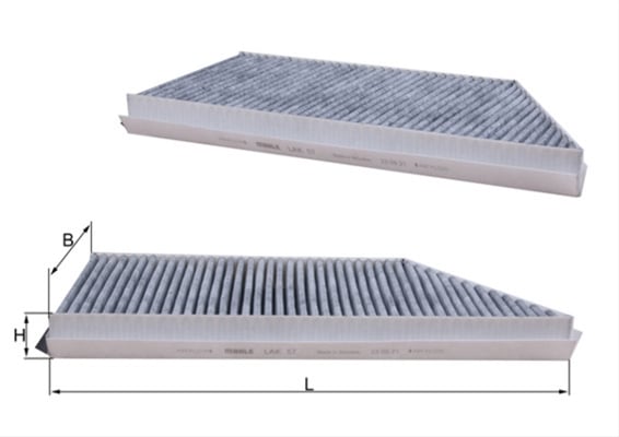 Filtru habitaclu cu carbon activ MAHLE LAK57 [1]