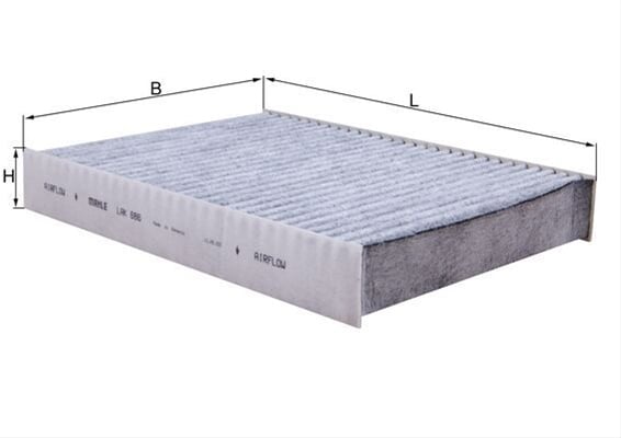 Filtru habitaclu cu carbon activ MAHLE LAK686 [2]