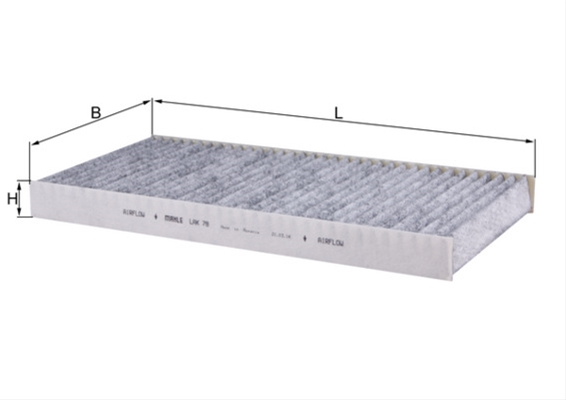 Filtru habitaclu cu carbon activ MAHLE LAK78 [2]