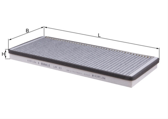 Filtru habitaclu cu carbon activ MAHLE LAK83 [3]