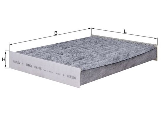 Filtru habitaclu cu carbon activ MAHLE LAK891 [1]