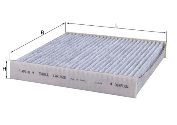 Filtru habitaclu cu carbon activ MAHLE LAK922 [1]