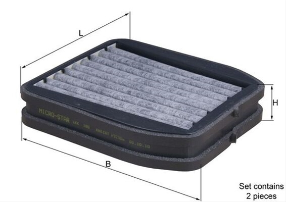 Filtru habitaclu cu carbon activ MAHLE LKK165/S [1]