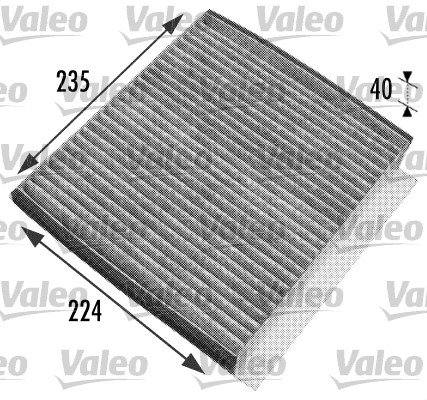 Filtru habitaclu cu carbon activ VALEO 698778 [2]