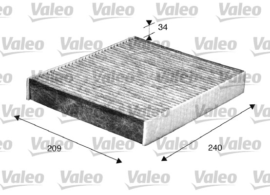 Filtru habitaclu cu carbon activ VALEO 698883 [4]