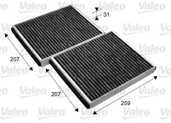 Filtru habitaclu cu carbon activ VALEO 715690 [2]