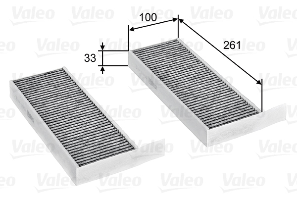 Filtru habitaclu cu carbon activ VALEO 715805 [2]