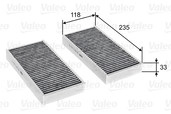 Filtru habitaclu cu carbon activ VALEO 715811 [2]