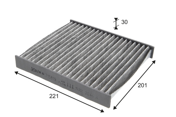 Filtru habitaclu cu carbon activ VALEO 715819 [2]