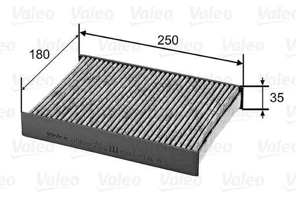 Filtru habitaclu cu carbon activ VALEO 715820 [4]