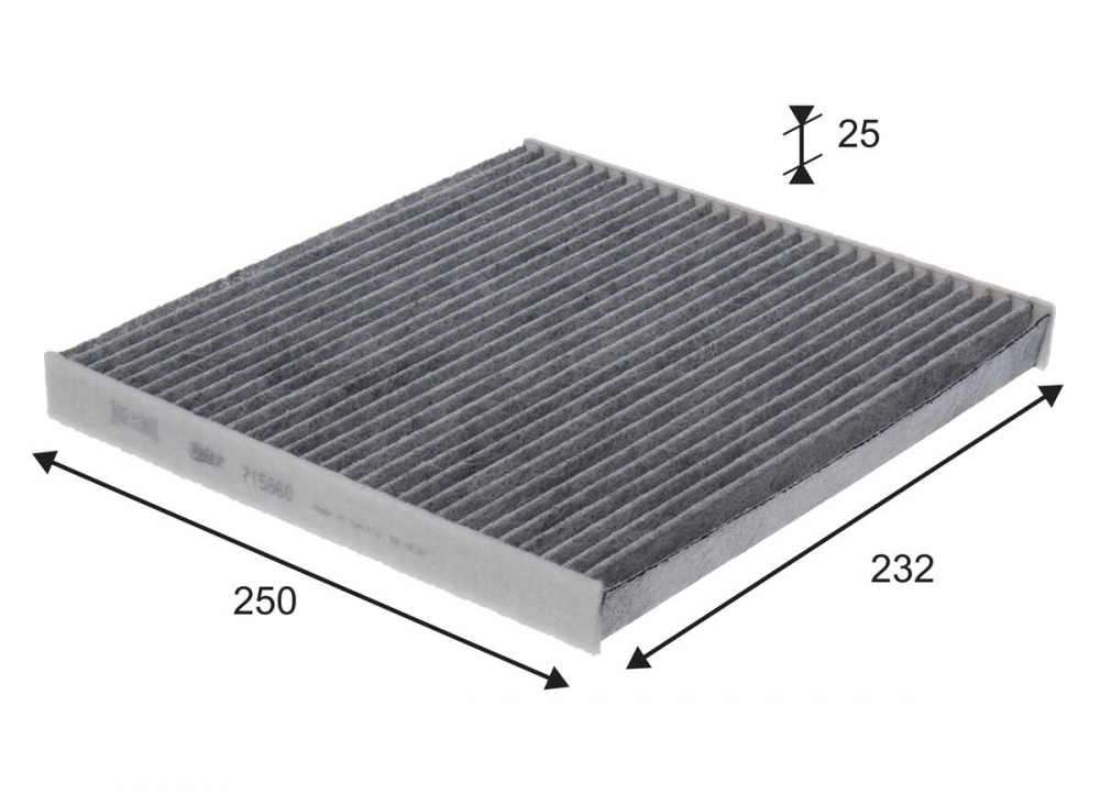 Filtru habitaclu cu carbon activ VALEO 715860 [3]