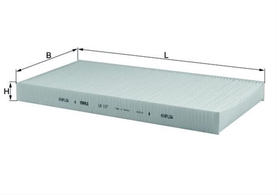 Filtru habitaclu MAHLE LA117 [3]
