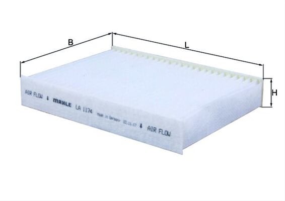 Filtru habitaclu MAHLE LA1174 [2]
