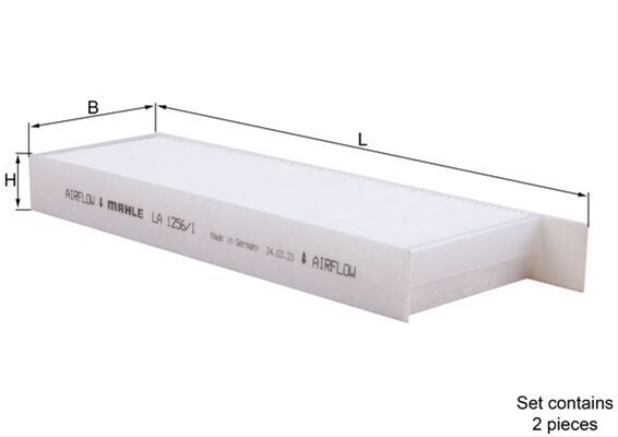 Filtru habitaclu MAHLE LA1256/1/S [2]