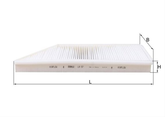 Filtru habitaclu MAHLE LA57 [1]