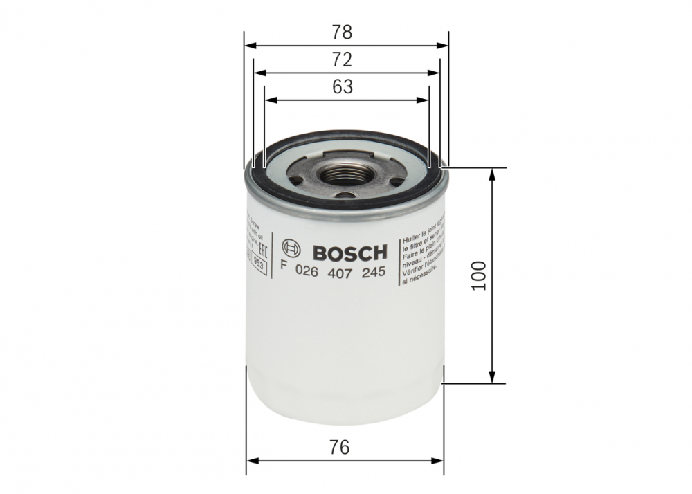 Filtru ulei BOSCH F026407245 [3]
