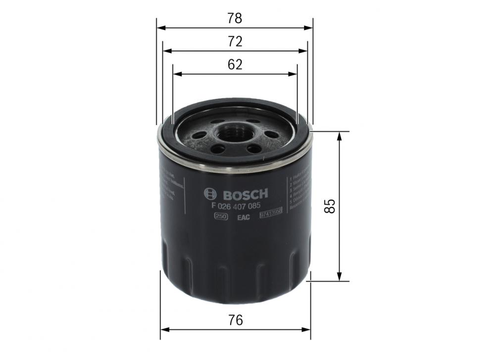 Filtru ulei BOSCH F026407085 [4]