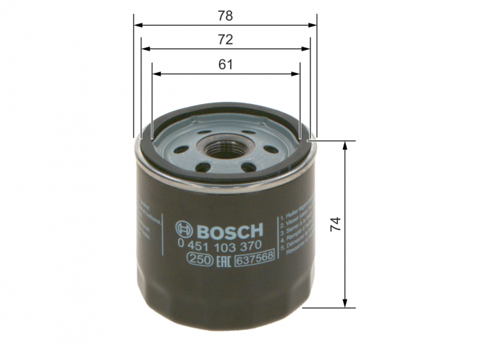 Filtru Ulei BOSCH 0451103370 [4]