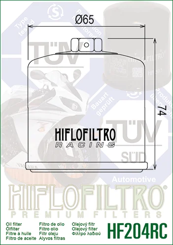 Filtru ulei HIFLO HF204RC Race [2]