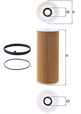 Filtru ulei MAHLE OX381D [1]