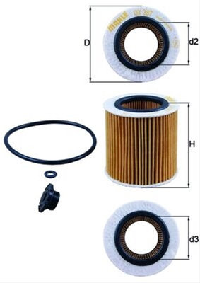 Filtru ulei MAHLE OX387D1 [1]