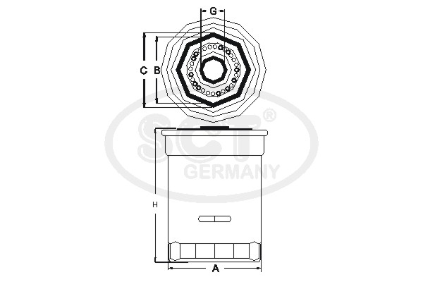 Filtru ulei SCT-MANNOL SK 810 [2]