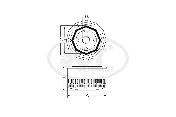 Filtru ulei SCT-MANNOL SM 165 [1]