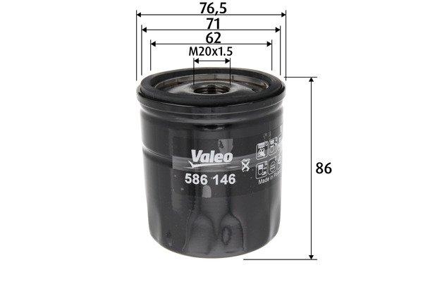 Filtru ulei VALEO 586146 [3]