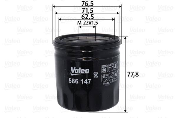 Filtru ulei VALEO 586147 [3]