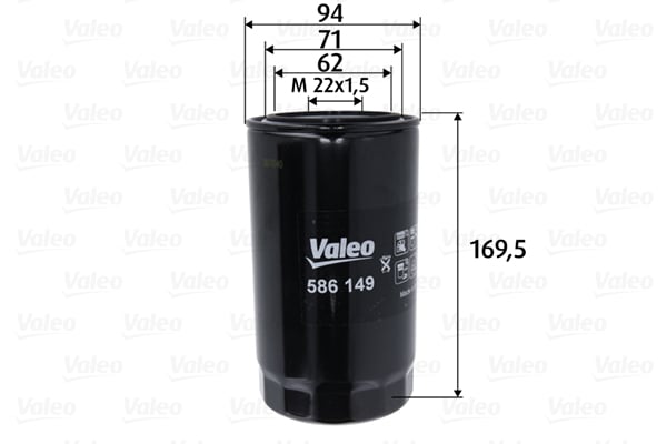 Filtru ulei VALEO 586149 [1]