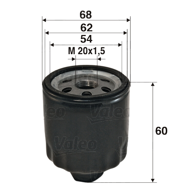 Filtru ulei VALEO LOG./SAND. 1.2 16V 586011 [1]
