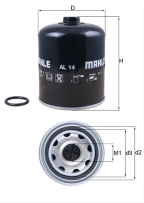 Filtru uscator MAHLE AL14D [1]