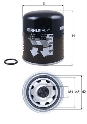 Filtru uscator MAHLE AL25 [1]