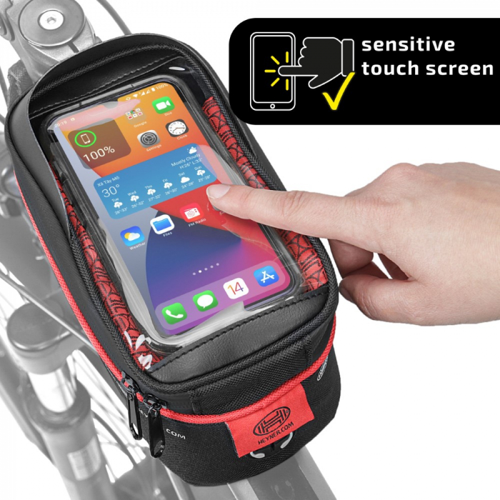 Gentuta Impermeabila Pentru Bicicleta Cu Suport Telefon [4]