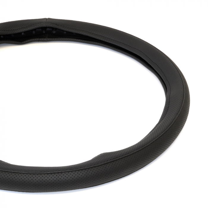 Husa Volan Piele Ecologica Perforata Negru 44-48 Cm Umbrella [2]