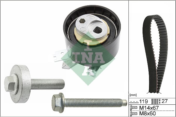 Kit distributie dokker/ log. ii/ sand.ii INA 530060710 [1]