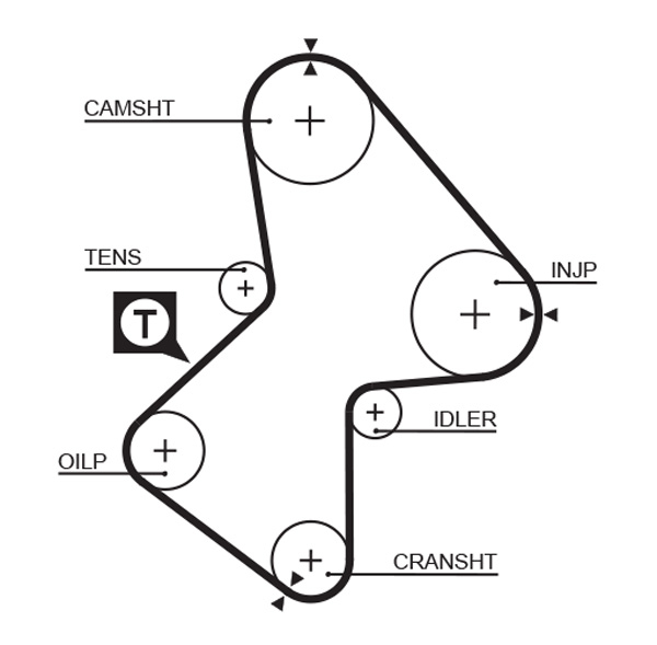 Kit distributie GATES K055486XS [1]