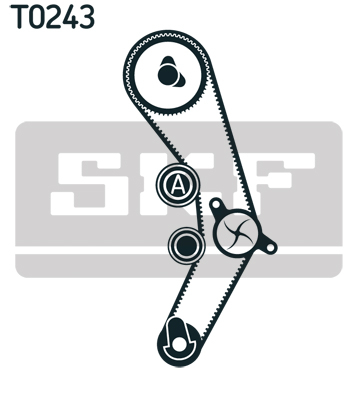 Set distributie + pompa de apa SKF VKMC01936 [2]