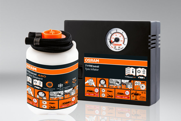 Kit Reparatii Anvelope (Compresor + Spray Reparatii Anvelope) Tyreseal Kit Osram [6]
