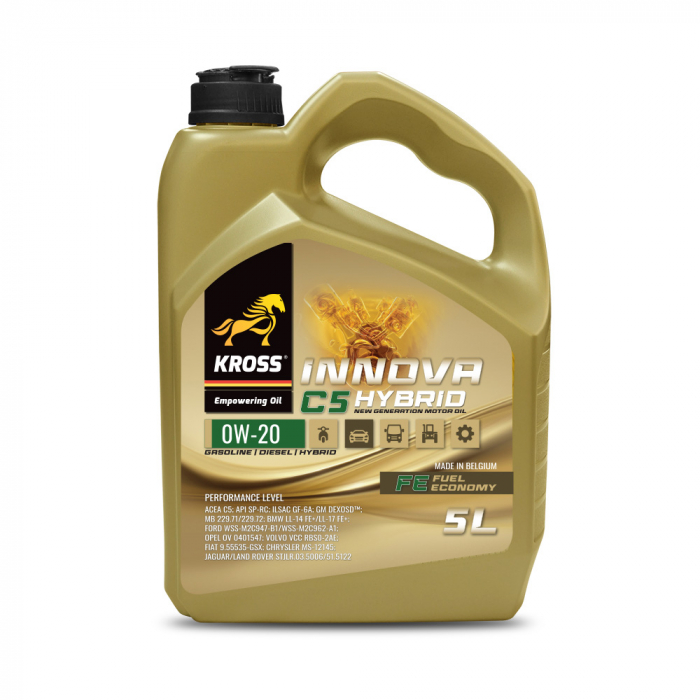 Ulei de motor KROSS Innova 0W20 C5-HYBRID - 5 Litri [1]