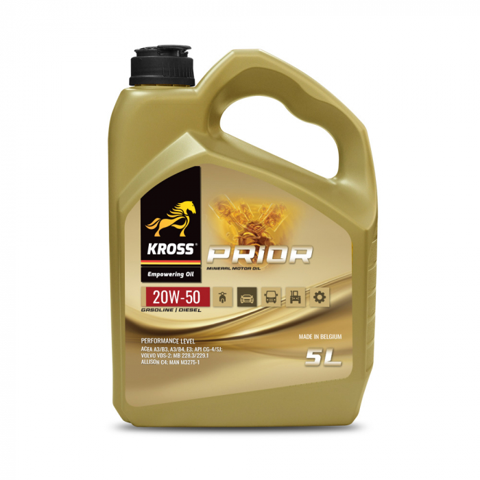 Ulei de motor KROSS Prior 20W50 A3/B4,E3 - 5 Litri [1]