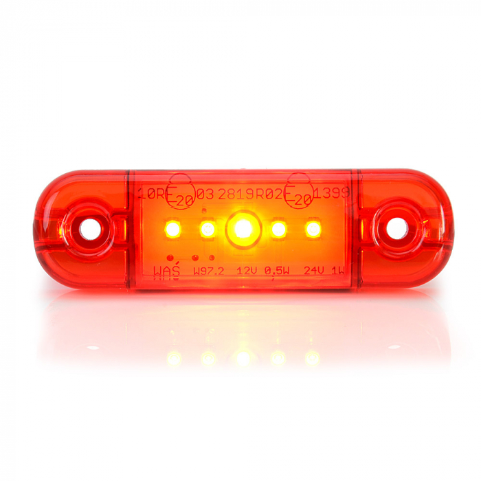 Lampa Gabarit Led 712 W97.2, 12V-24V, Pozitie Rosu Was [3]
