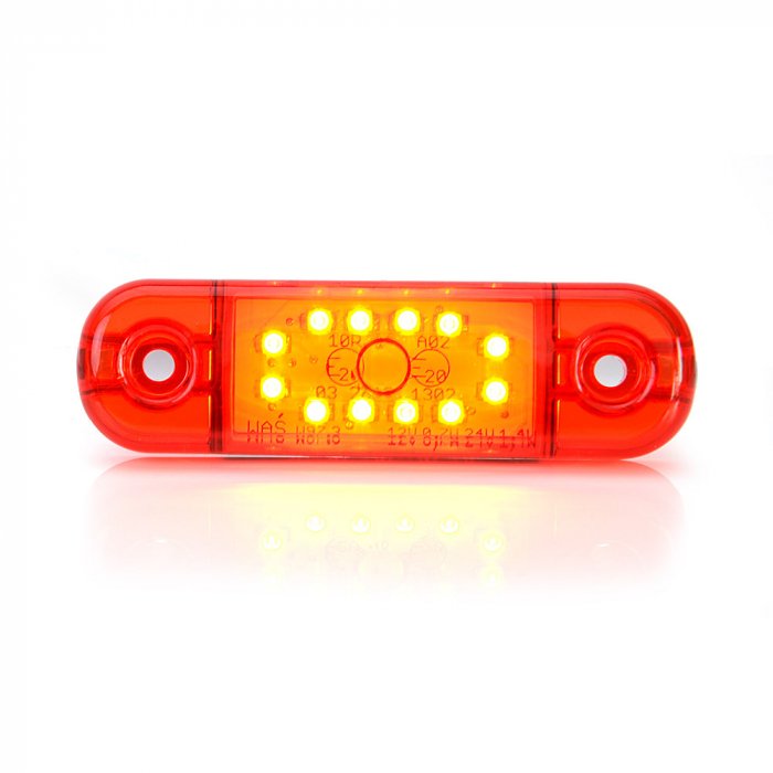 Lampa Gabarit Led 715 W97.3, 12V-24V, Pozitie Rosu Was [10]