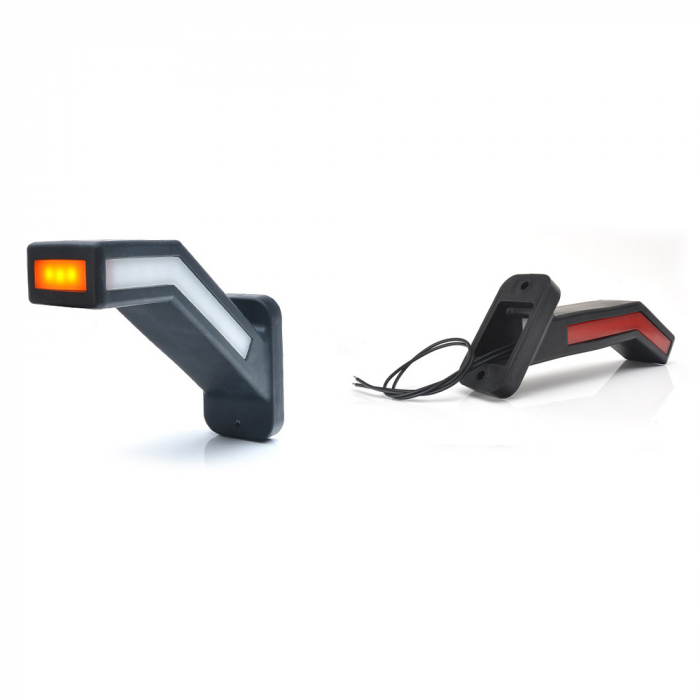 Lampa Gabarit Led Cu Brat 1165P W168.1, 12V-24V, Pozitie Alb / Rosu / Portocaliu Dreapta Was [1]