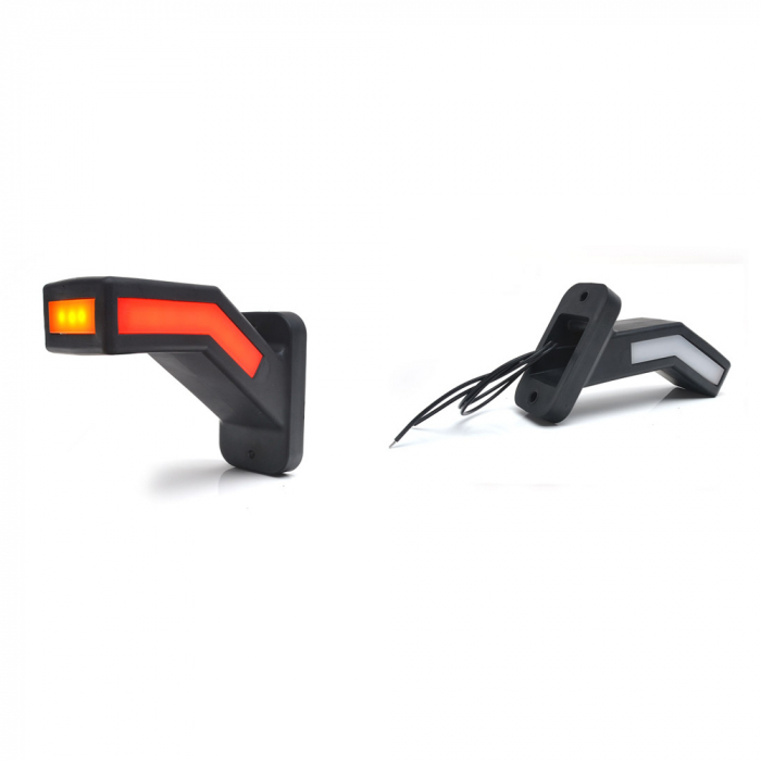 Lampa Gabarit Led Cu Brat 1167L W168.2, 12V-24V, Pozitie Alb / Rosu / Portocaliu Stanga Was [8]